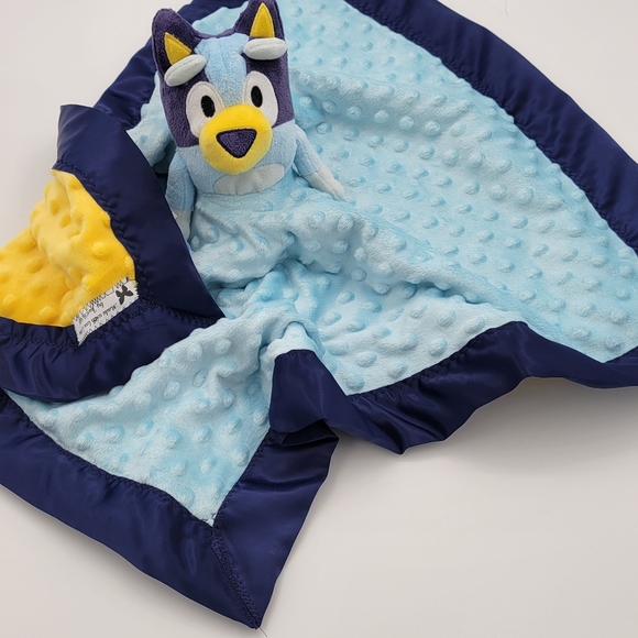 Lovey Bluey Plush Security Blanket, double minky 22 x 21. - Picture 2 of 9